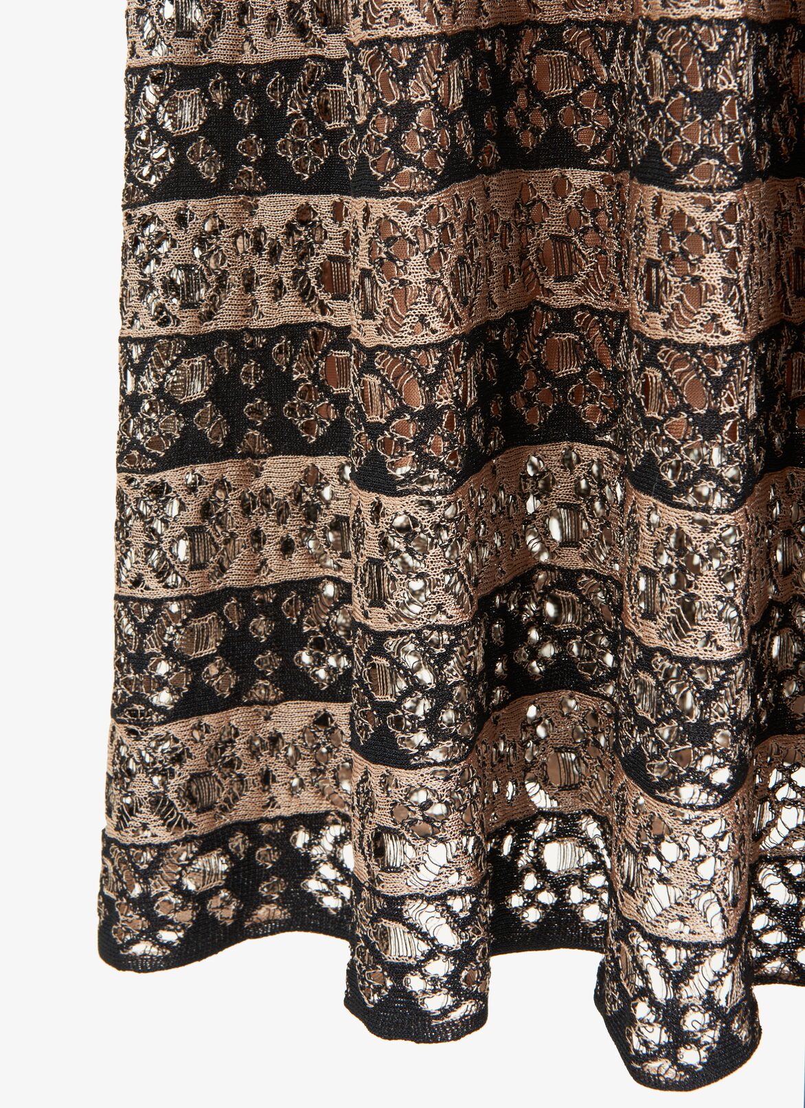 ROBE TARANTO 
 ALAÏA ROBE TARANTO 
 NOIR/CHAIR
